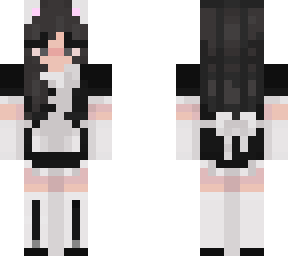 black haired maid retouch