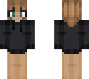 black hoodie girl