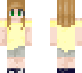 blonde girl minecraft skin