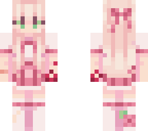 bloody pink sakura school girl -- blonde