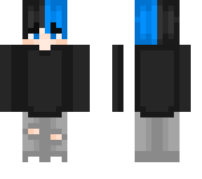 blue and black haired guy