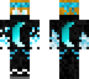 blue ice ninja with moon