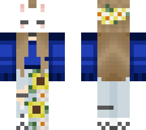 bunnymask sunflower blue