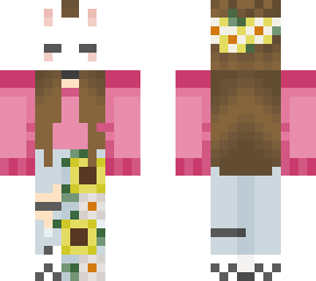 bunnymask sunflower pink