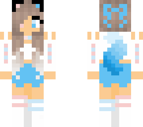 cotton candy wolf girl skin for my friend kawaii7563
