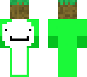 dream holding a grass block :p