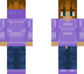 girl in hoodie purple