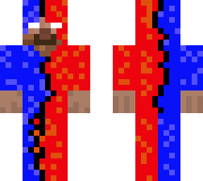 lave,water,and obsidean herobrine