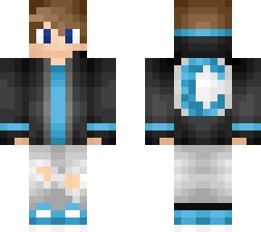light blue gamer boy (letter c)