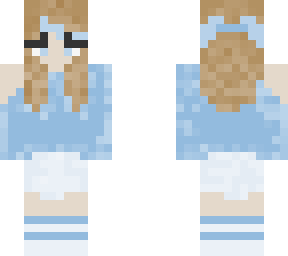 Light blue girl skin | Minecraft Skin