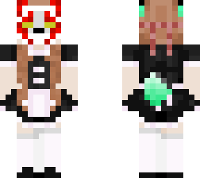 mint kitsune maid