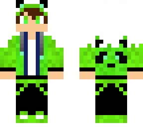 panda boy verde