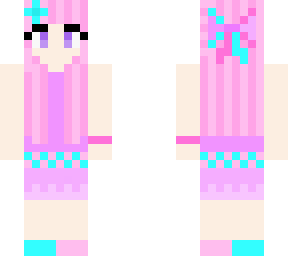 pastel girl with pink hair uptade