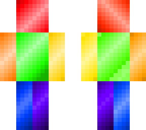 rainbow shadow (shadowing?)