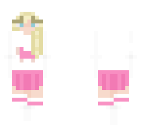 sheep hoodie blonde girl skirt final