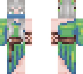 silver (elf green dress)