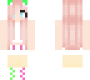 spring lime, pink, and white girl