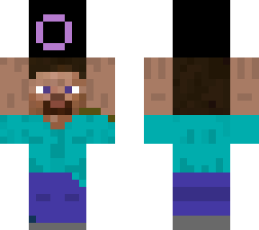 steve holding black hole block(not real,i am not a noob)
