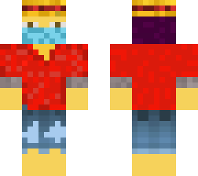 surgical masked farmer