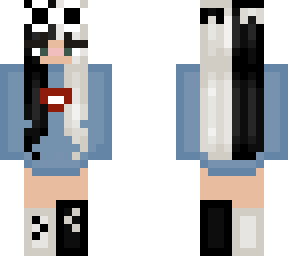 black & white haired girl - georgenotfound merch