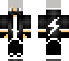 black and white hoodie with mask