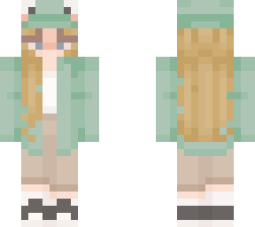 blonde frog hat girl