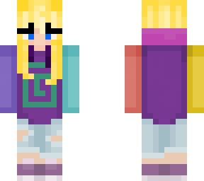 blonde girl with karl hoodie