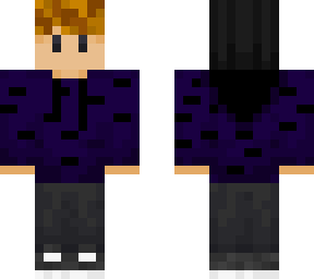 blonde wilbur with a purple hoodie and black beanie