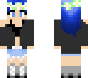 blue hair casual