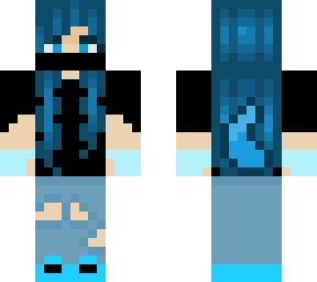 blue haired girl