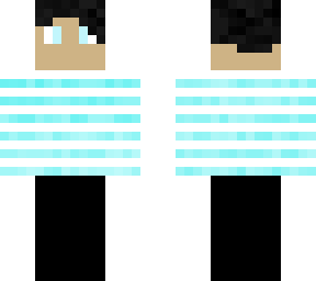 blue striped shirt