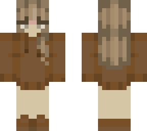 brown hair girl in sweater by mochalii