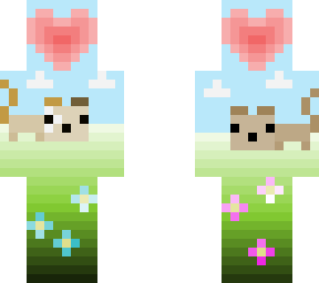 cat love, pixel art