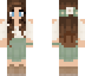 cute brown hair flower crown girl