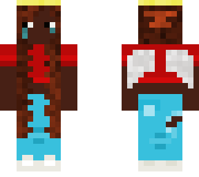 darkskin_angel with halo+wings