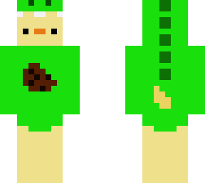 duck in dino hoodie