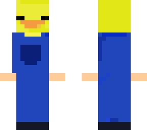 duck in overalls