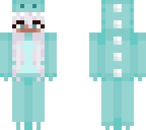 edit of dinosaur-onesie girl by verolanie