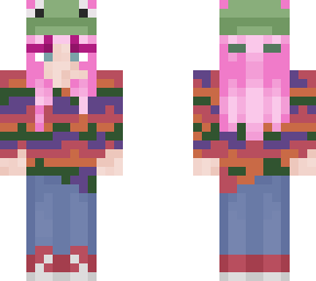 froggy girl w/ pink hair :d