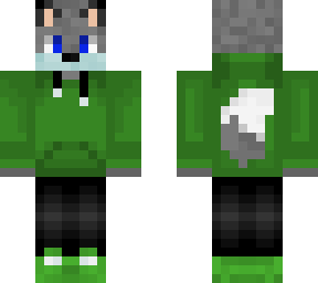 furry - green hoodie (timber) 1
