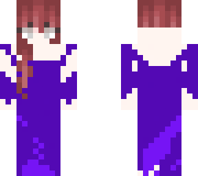 girl in a purple dress