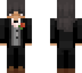 girl with tuxedo
