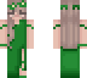 green dress
