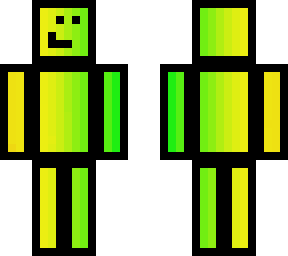 green to yellow silly man