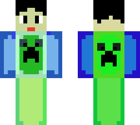 minecraft creeper skin (my first skin)