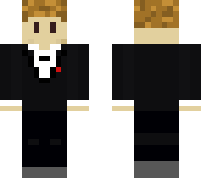 minecraft skin with tuxedo