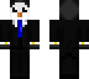 penguin in a tux with cuff links