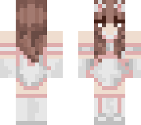 pink cat girl<3