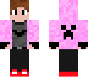 pink creeper hoodie