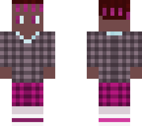 pink hair skin